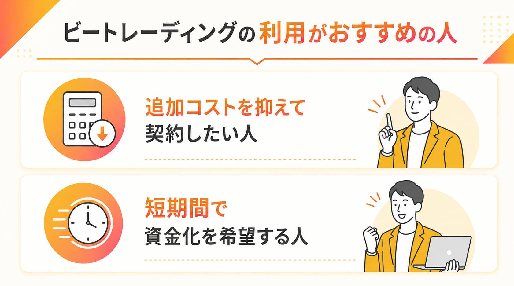 診療報酬ファクタリングのビートレーディングの利用がおすすめの人