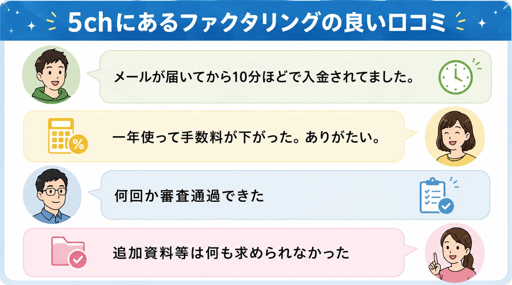5chにあるファクタリングの良い口コミ