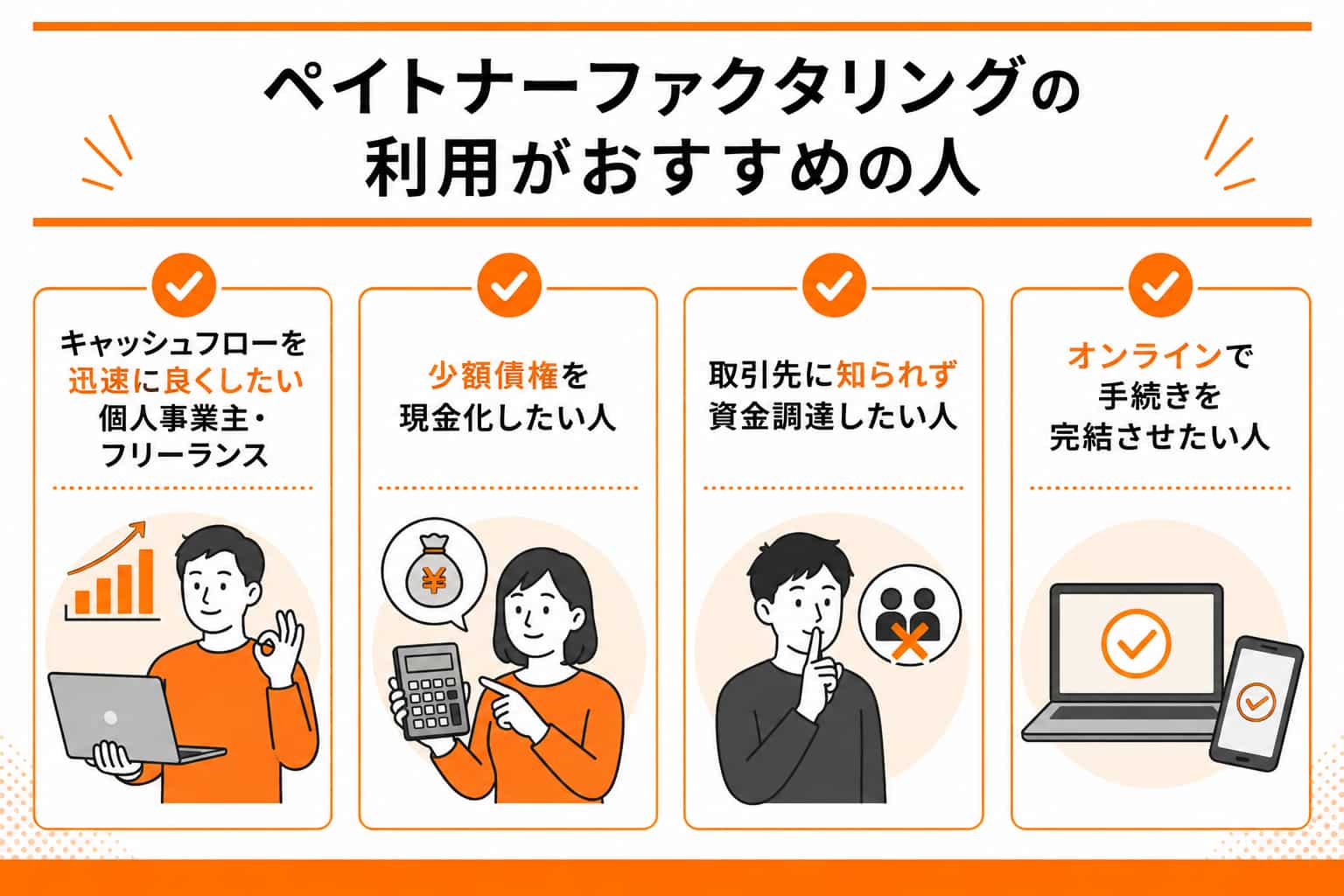 ペイトナーファクタリングがおすすめの人